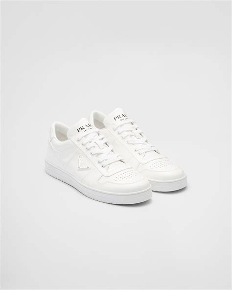 white patent prada sneakers|prada downtown patent leather sneakers.